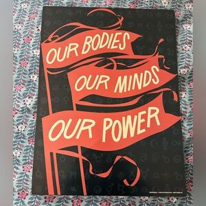 EUC 2016 women’s march poster: our bodies our minds our power